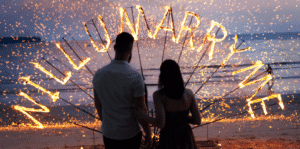 Heiratsantrag Feuershow