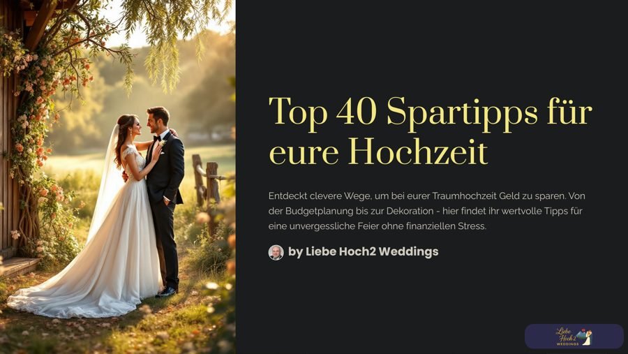 Cover: Top 40 Spartipps für eure Hochzeit